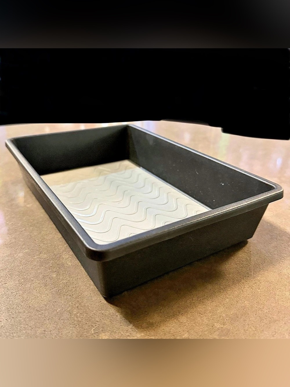 Essentials Black Drawer Organizer with Grip Bottoms